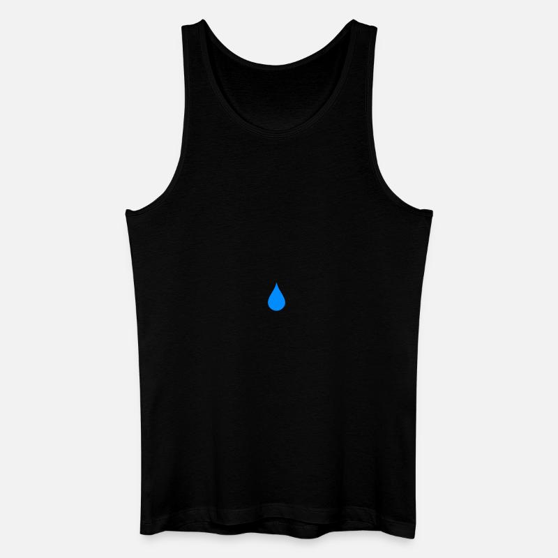 Tear - Männer Bio Tank Top - Schwarz