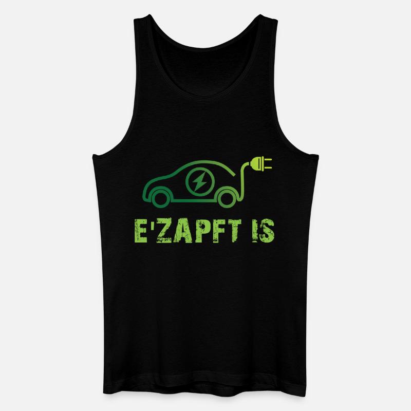  Elektrisches Auto Design - Männer Bio Tank Top - Schwarz