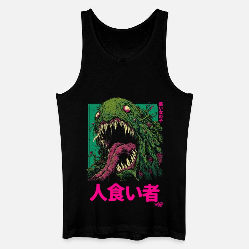 Monster Tokyo - Männer Bio Tank Top - Schwarz