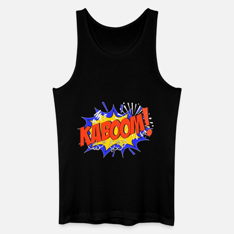 KABOOM Comic KABOOM! - Männer Bio Tank Top - Schwarz