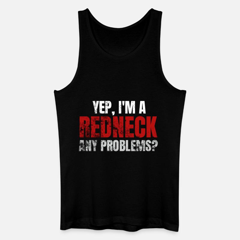 Redneck Sprüche - Männer Bio Tank Top - Schwarz