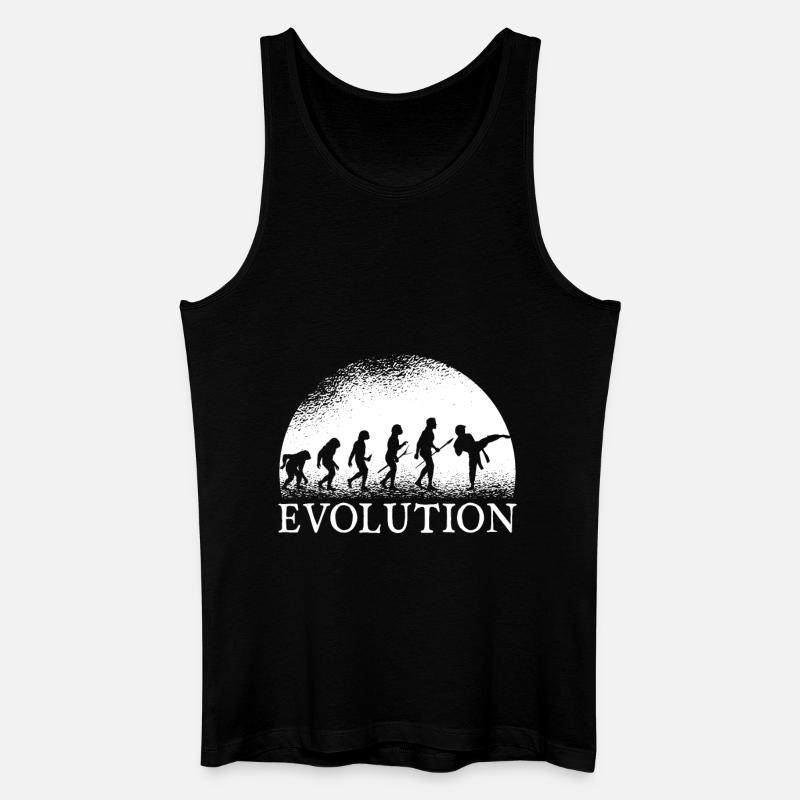 Karate Evolution - Männer Bio Tank Top - Schwarz