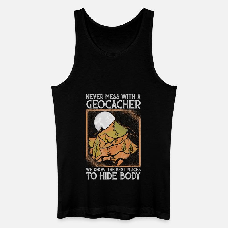 Geocaching Geo Caching Geocacher - Männer Bio Tank Top - Schwarz