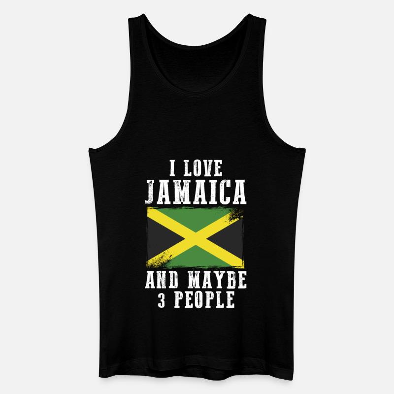 Jamaica - Männer Bio Tank Top - Schwarz