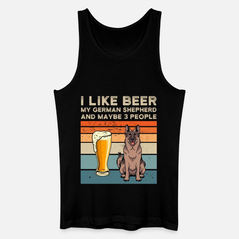 Schäferhund - Männer Bio Tank Top - Schwarz