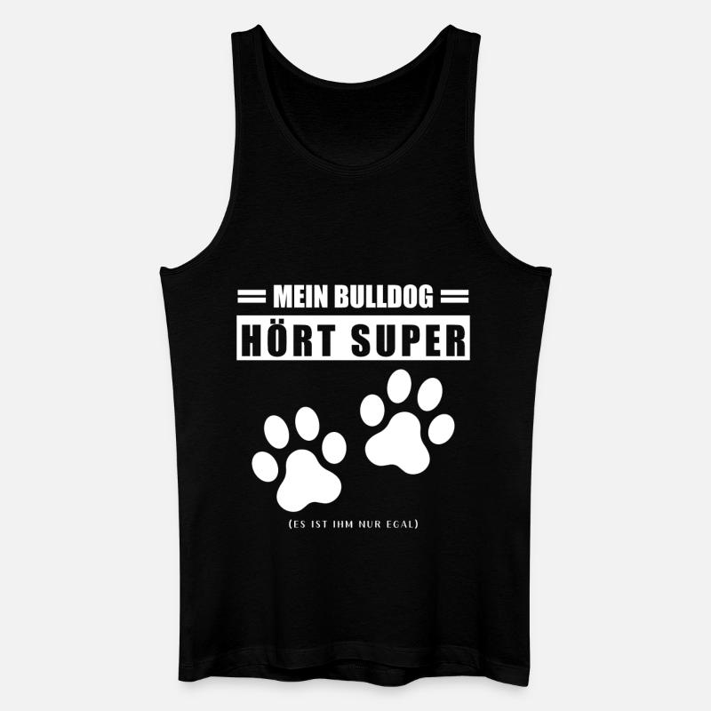 Bulldog - Männer Bio Tank Top - Schwarz
