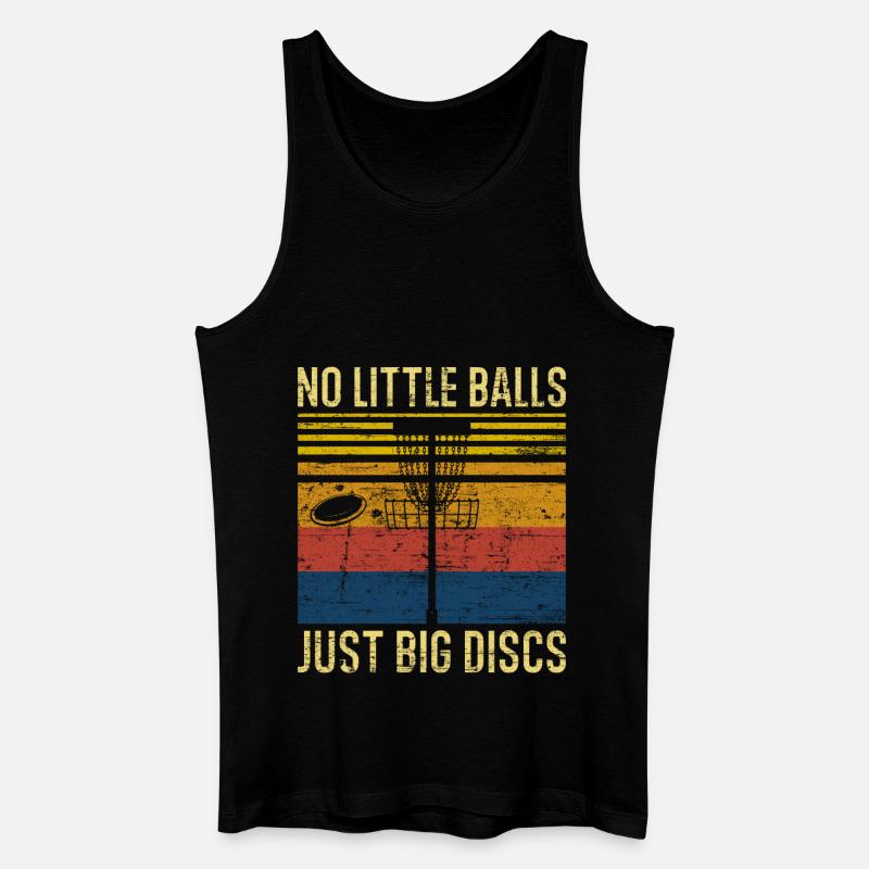Disc Golf Retro - Männer Bio Tank Top - Schwarz