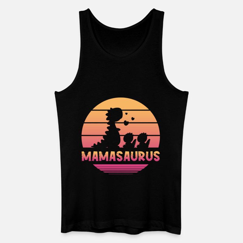 Mamasaurus - Männer Bio Tank Top - Schwarz