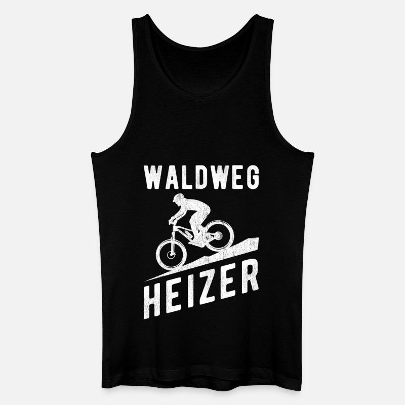 Downhill Waldweg Heizer - Männer Bio Tank Top - Schwarz
