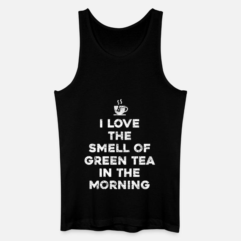 Tee Geschenk Grüner Tee - Männer Bio Tank Top - Schwarz