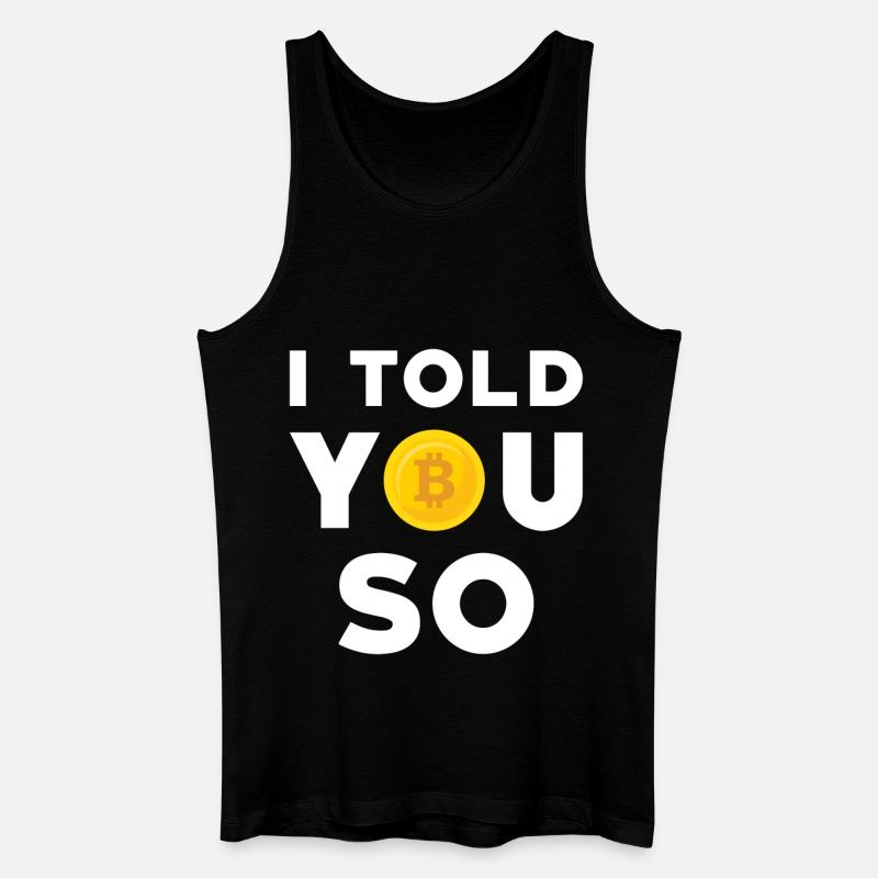 Bitcoin - Männer Bio Tank Top - Schwarz