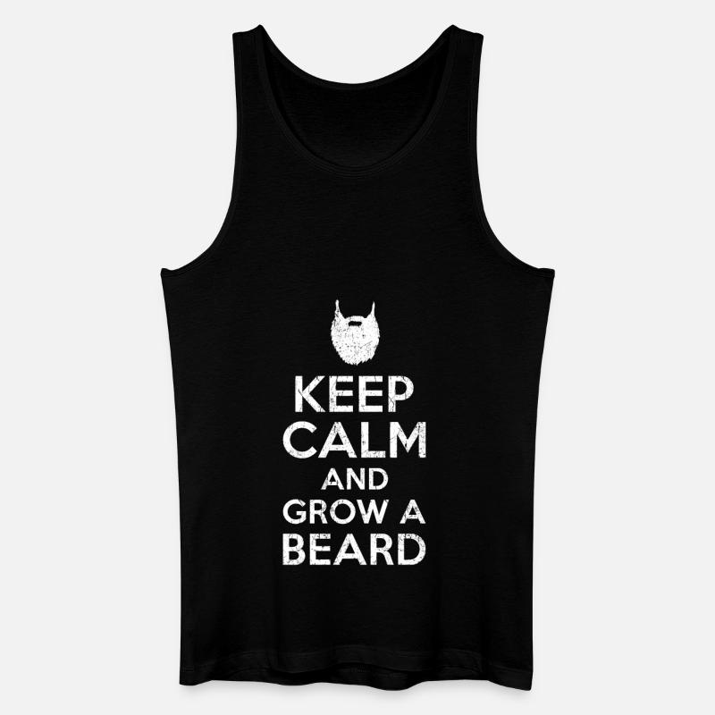 Keep calm beard - Men’s Organic Tank Top - black