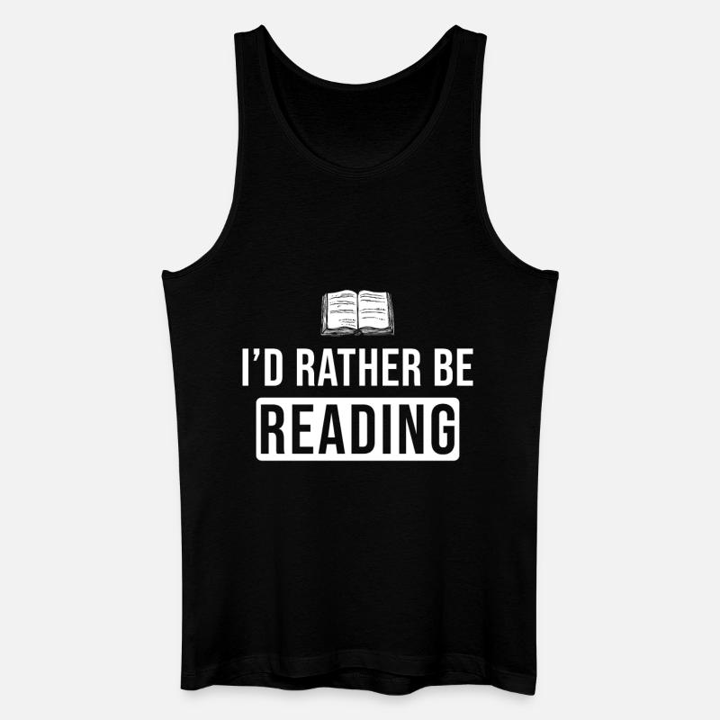 Lesen Hobby Geschenk Buch Spruch - Männer Bio Tank Top - Schwarz