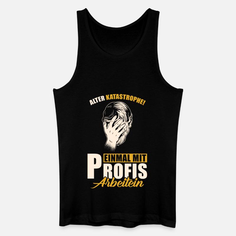Alter Katastrophe - Männer Bio Tank Top - Schwarz