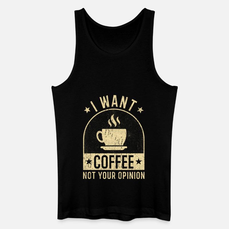 Kaffee Spruch lustig Kaffee Geschenke - Männer Bio Tank Top - Schwarz