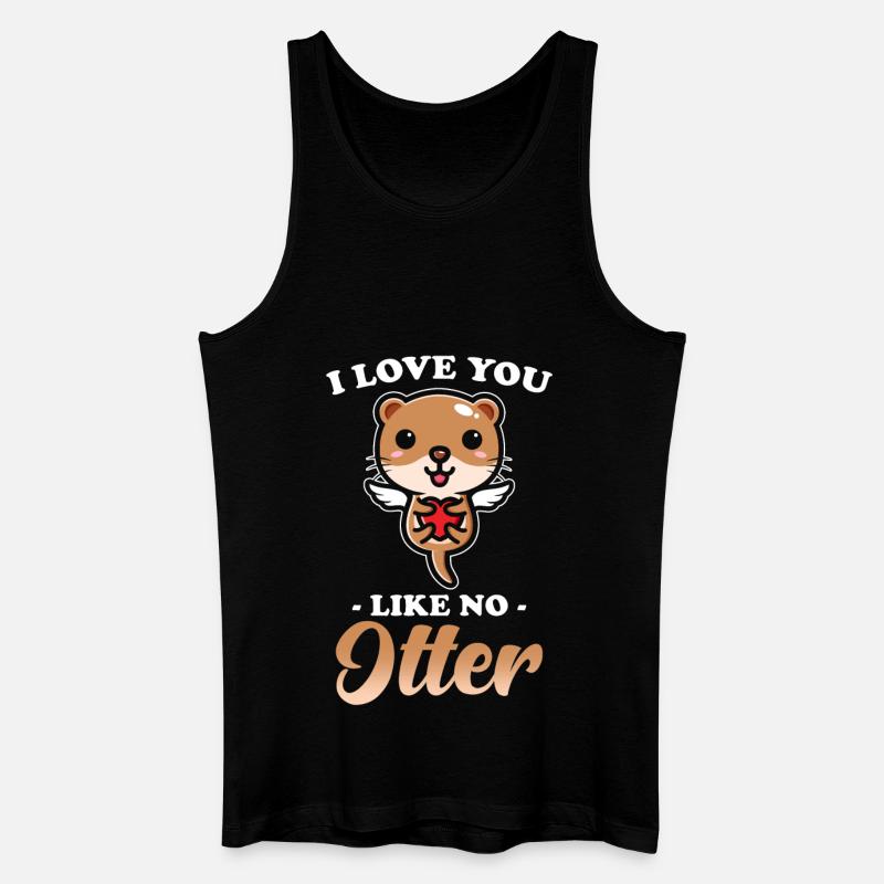 Otter - Männer Bio Tank Top - Schwarz