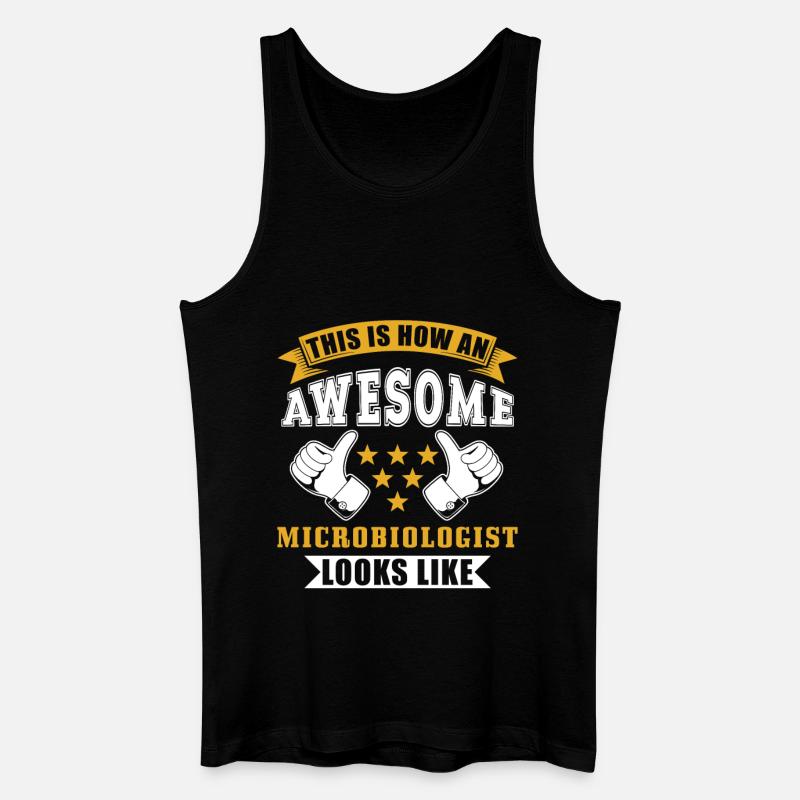 Mikrobiologe Geschenk - Männer Bio Tank Top - Schwarz