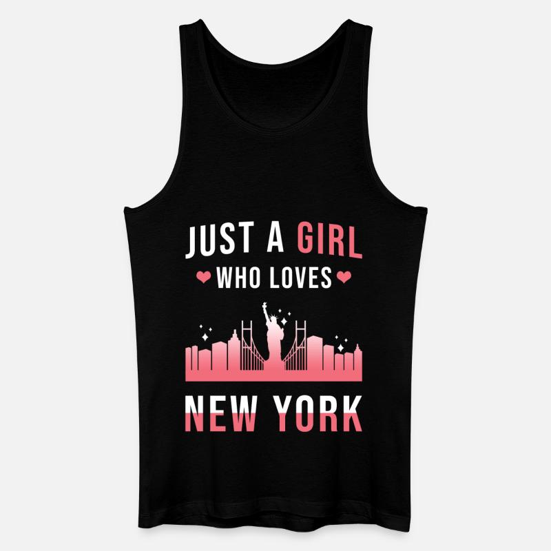 New York - Männer Bio Tank Top - Schwarz