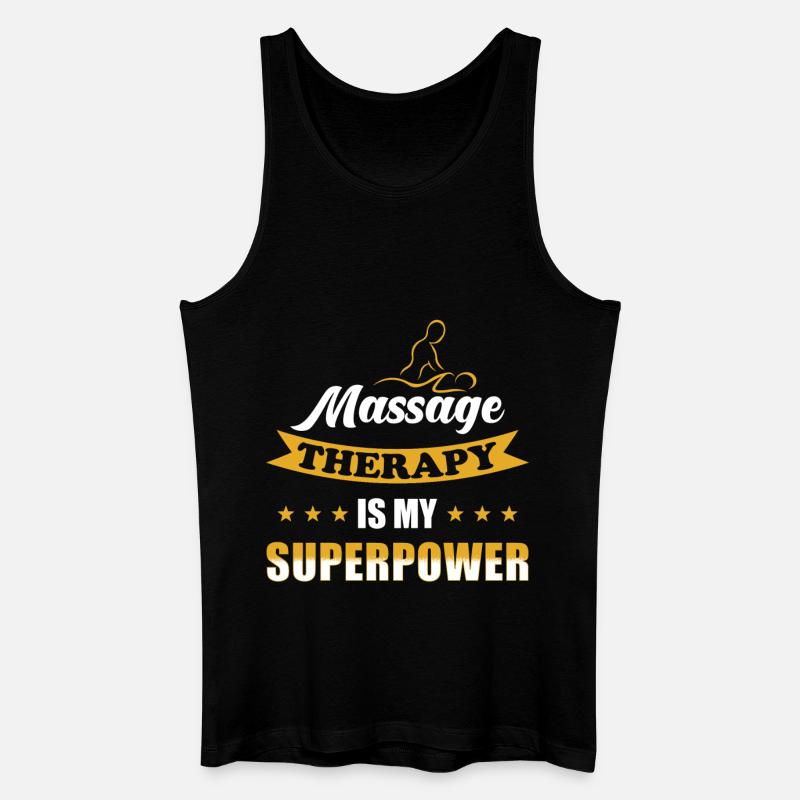 Masseur - Männer Bio Tank Top - Schwarz