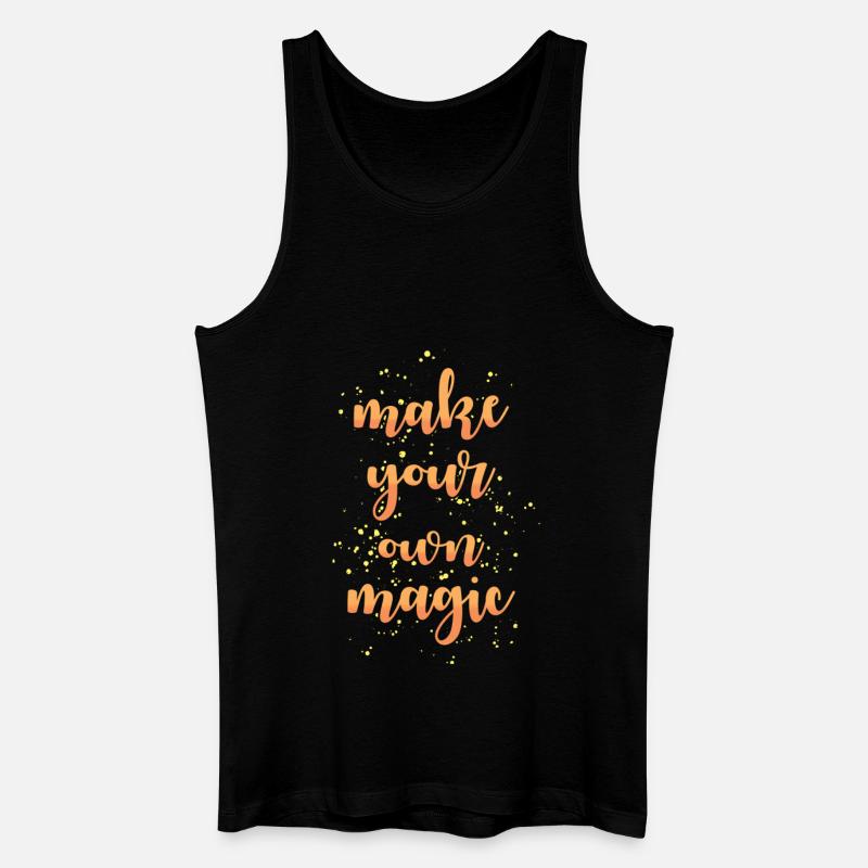 Magie Spruch - Männer Bio Tank Top - Schwarz