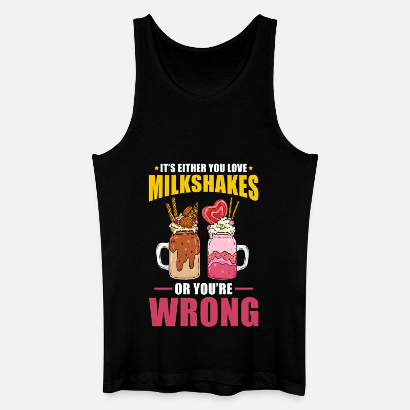 Milchshake - Männer Bio Tank Top - Schwarz