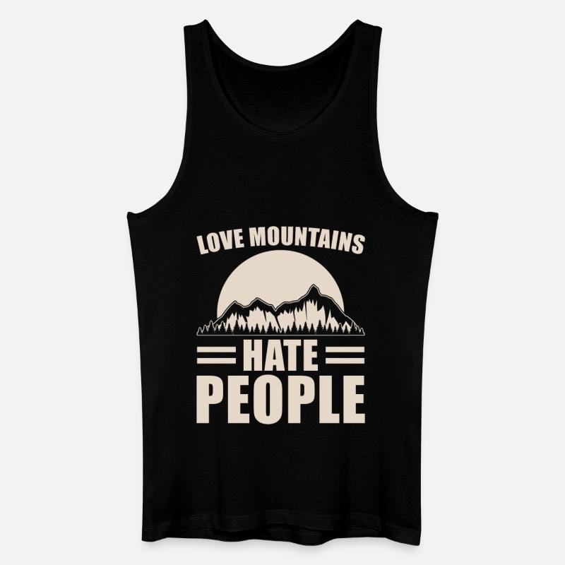 Berge - Männer Bio Tank Top - Schwarz