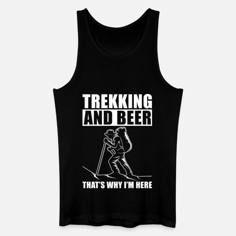Trekking - Männer Bio Tank Top - Schwarz