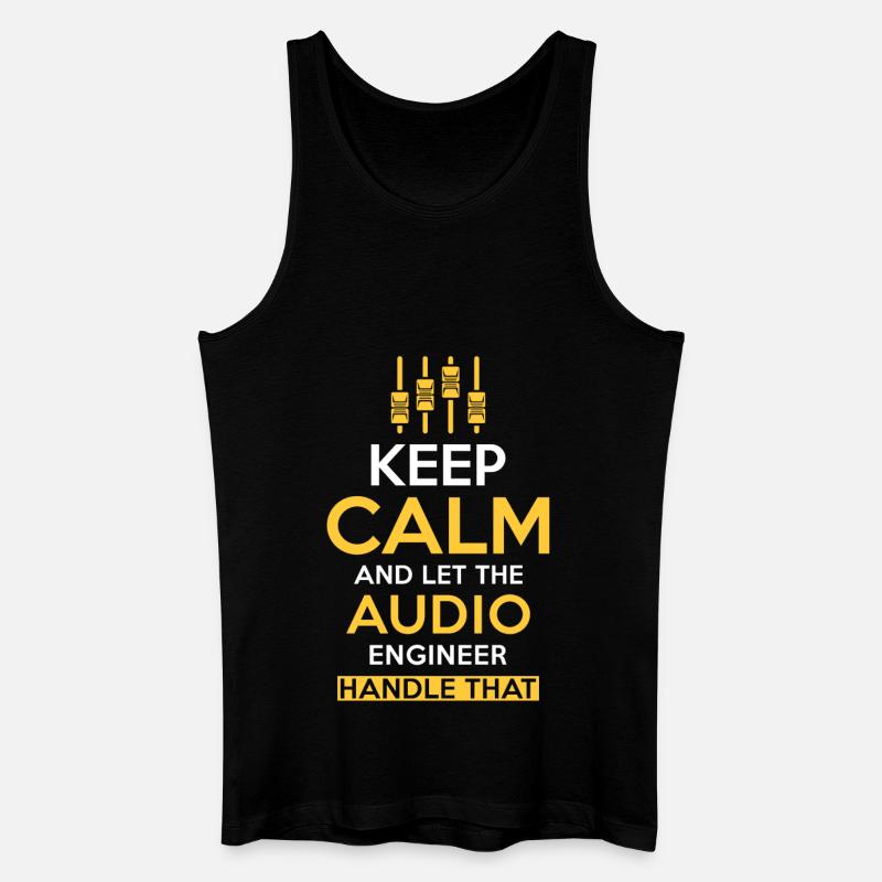 Audio Ingenieur Tontechniker Geschenk - Männer Bio Tank Top - Schwarz