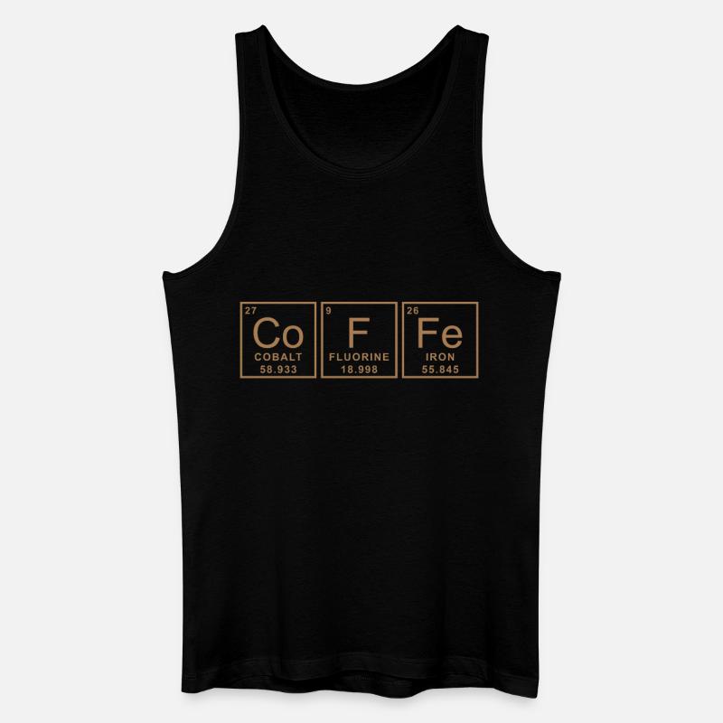 Periodensystem Kaffee - Männer Bio Tank Top - Schwarz