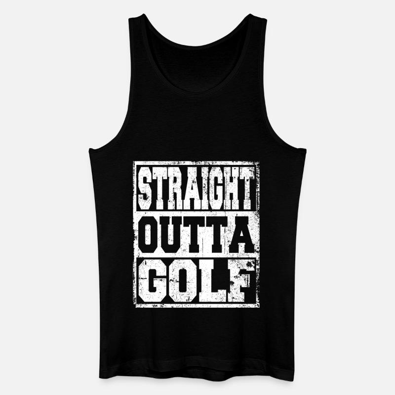 Golf Spruch lustig - Männer Bio Tank Top - Schwarz