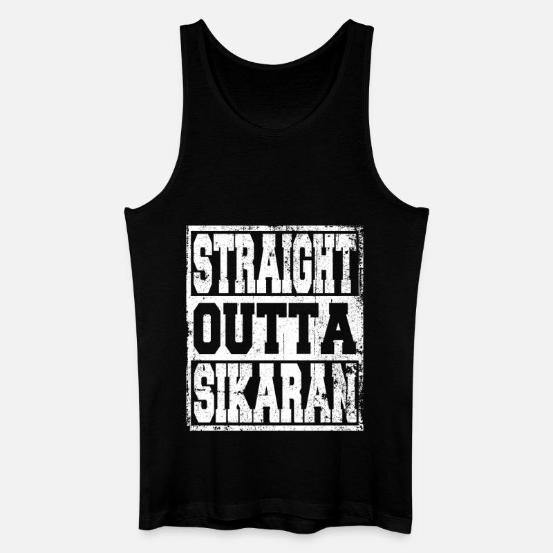 Sikaran Spruch lustig - Männer Bio Tank Top - Schwarz
