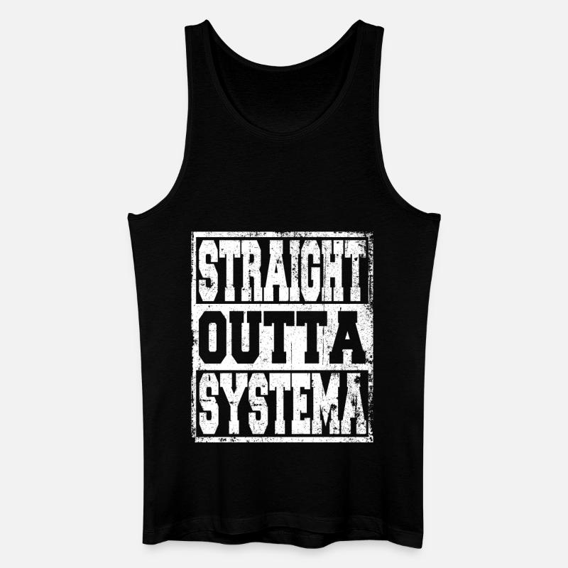 Systema Spruch lustig - Männer Bio Tank Top - Schwarz