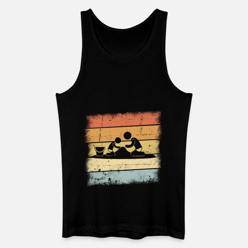 Sandburg - Männer Bio Tank Top - Schwarz