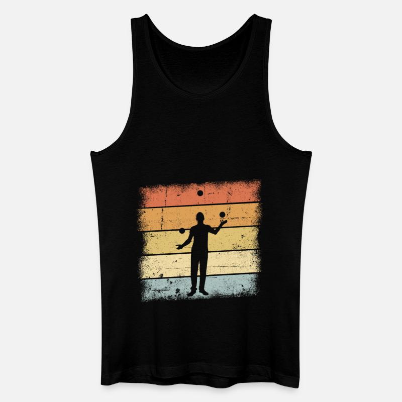Jongleur Outfit - Männer Bio Tank Top - Schwarz