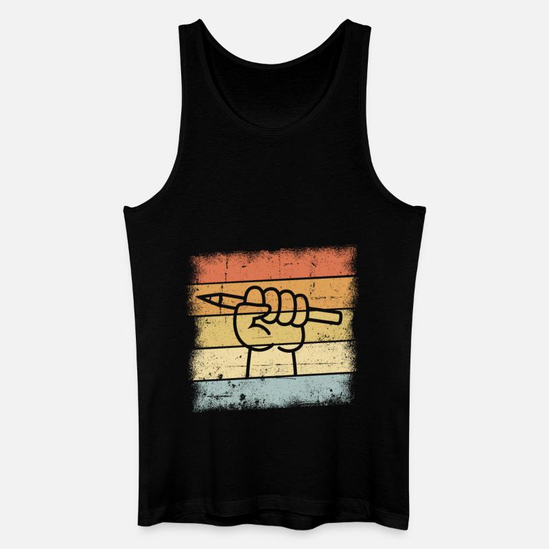 Zeichner Geschenke - Männer Bio Tank Top - Schwarz