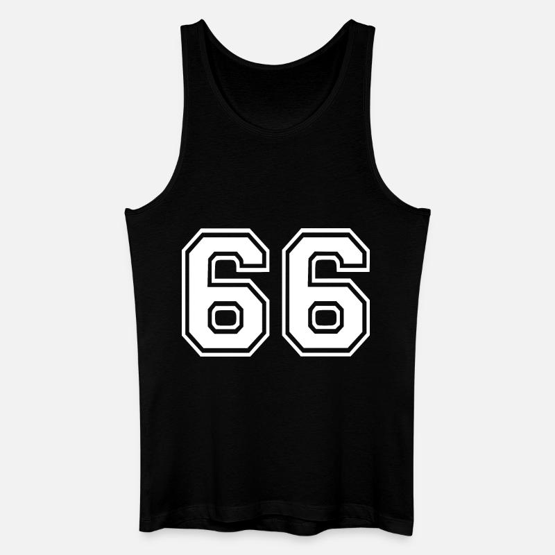 66 - Männer Bio Tank Top - Schwarz