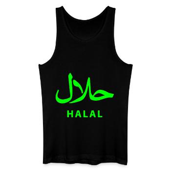 Halal حلال - Männer Bio Tank Top - Schwarz - Vorne