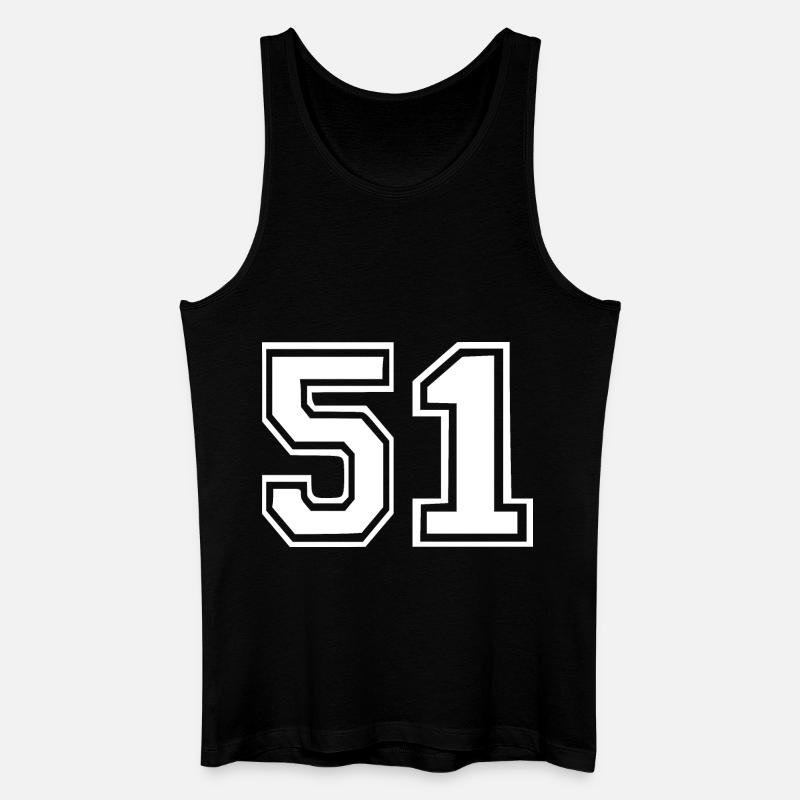 51 - Männer Bio Tank Top - Schwarz