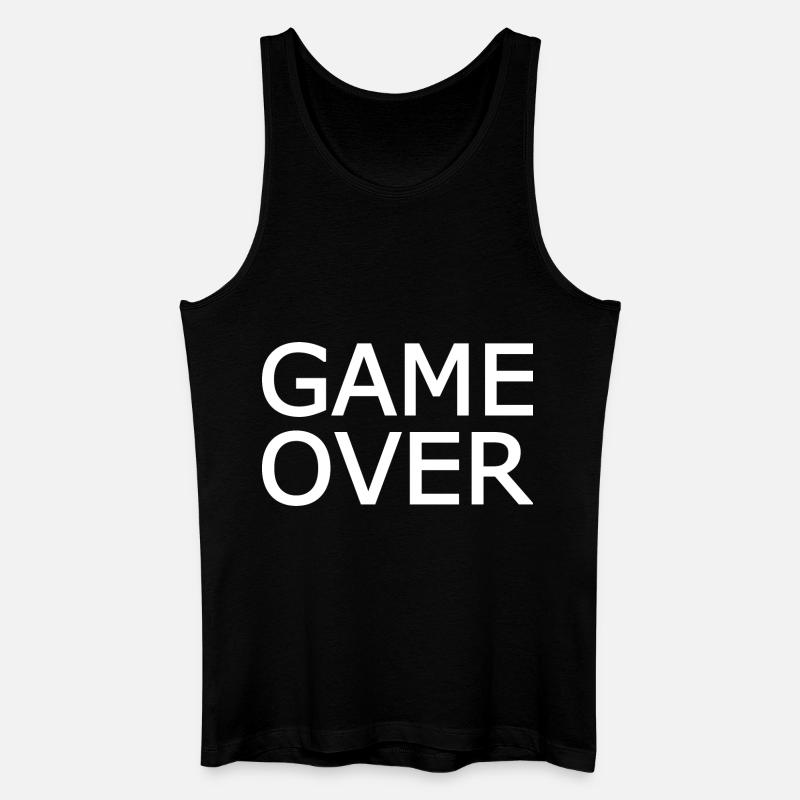 Game over - Männer Bio Tank Top - Schwarz