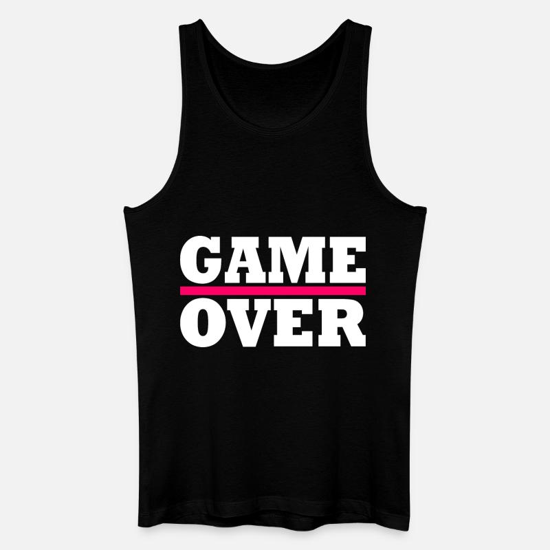 Game over - Männer Bio Tank Top - Schwarz