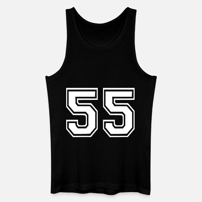55 - Männer Bio Tank Top - Schwarz