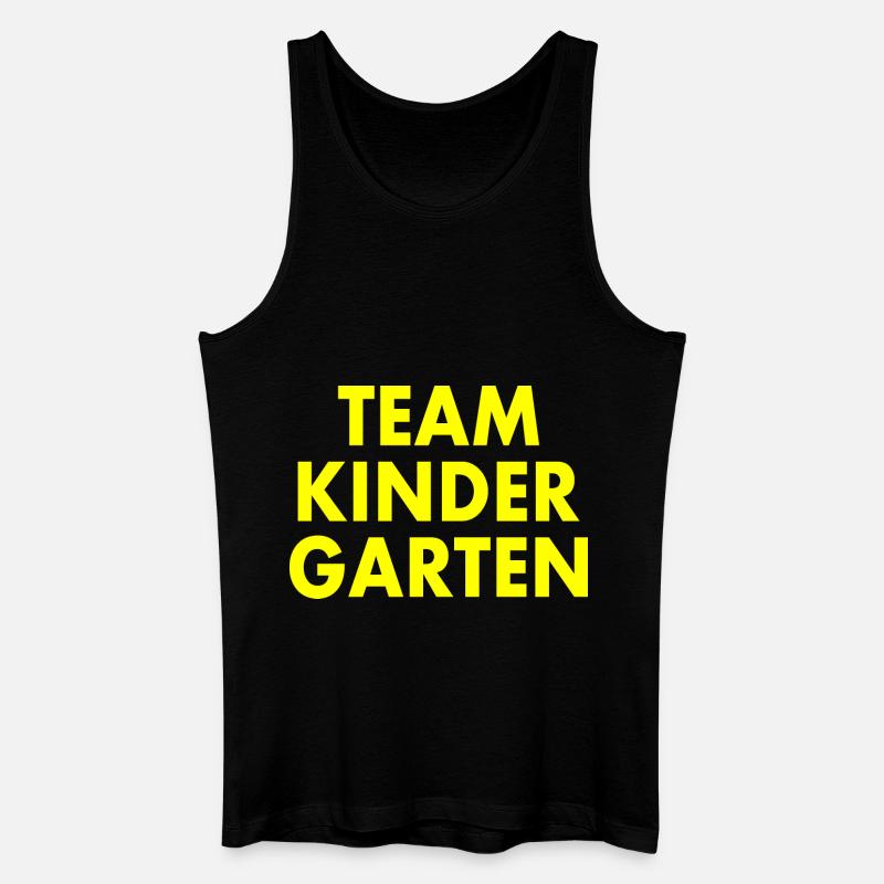 Team kindergarten - Männer Bio Tank Top - Schwarz