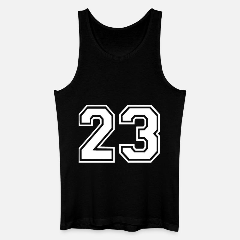 23 - Männer Bio Tank Top - Schwarz