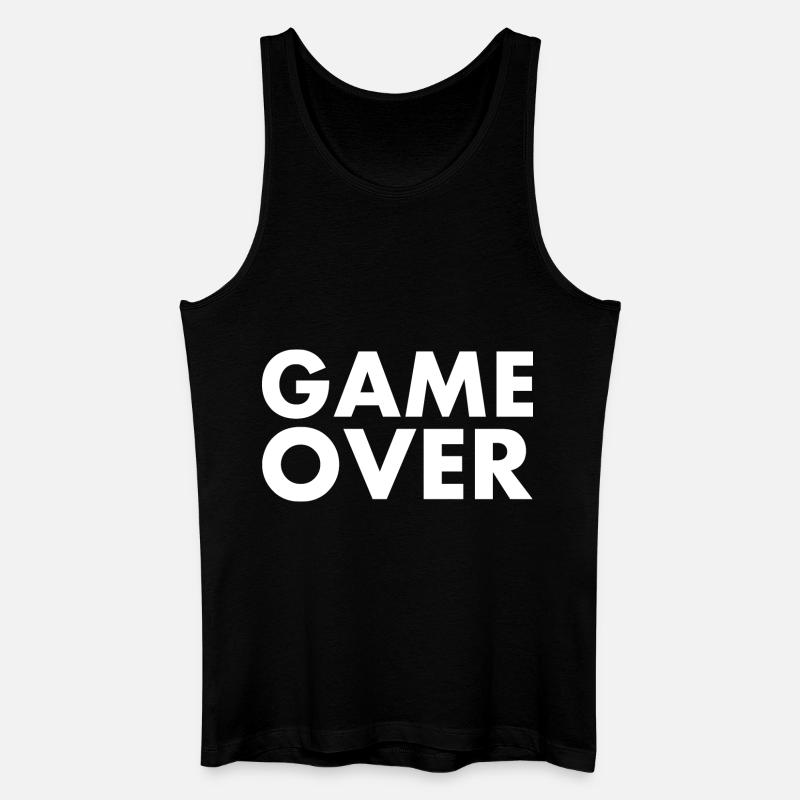 Game over - Männer Bio Tank Top - Schwarz