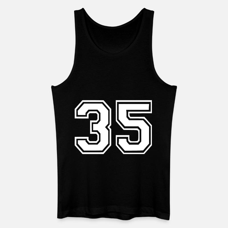 35 - Männer Bio Tank Top - Schwarz