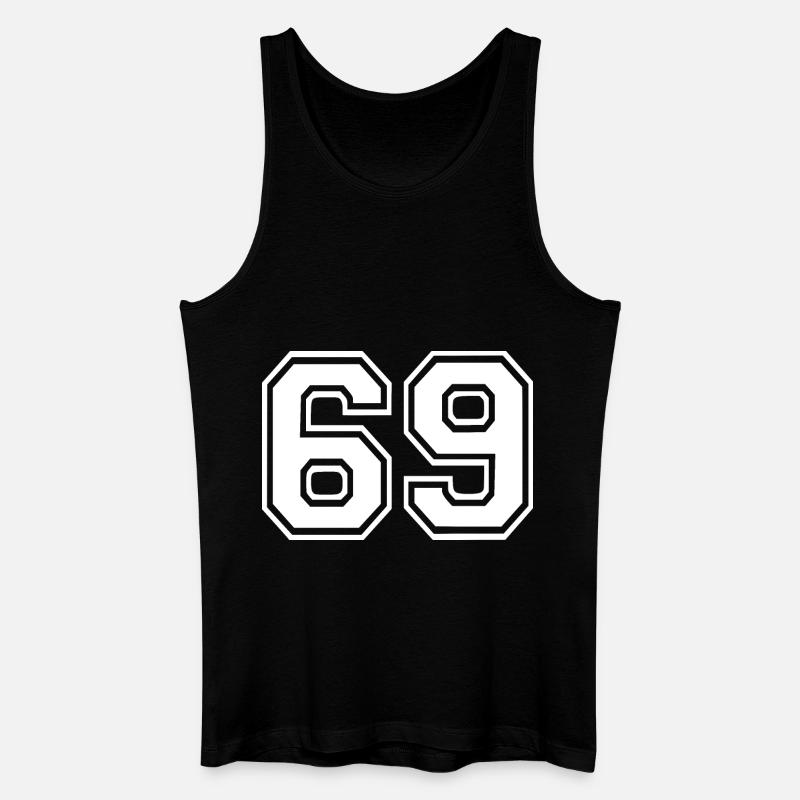 69 - Männer Bio Tank Top - Schwarz