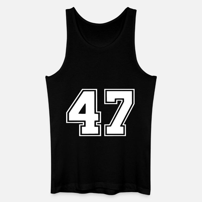 47 - Männer Bio Tank Top - Schwarz