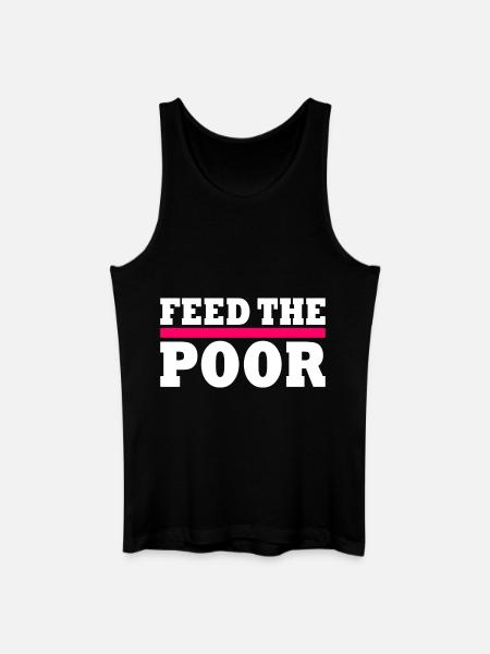 Feed the poor - Men’s Organic Tank Top - black