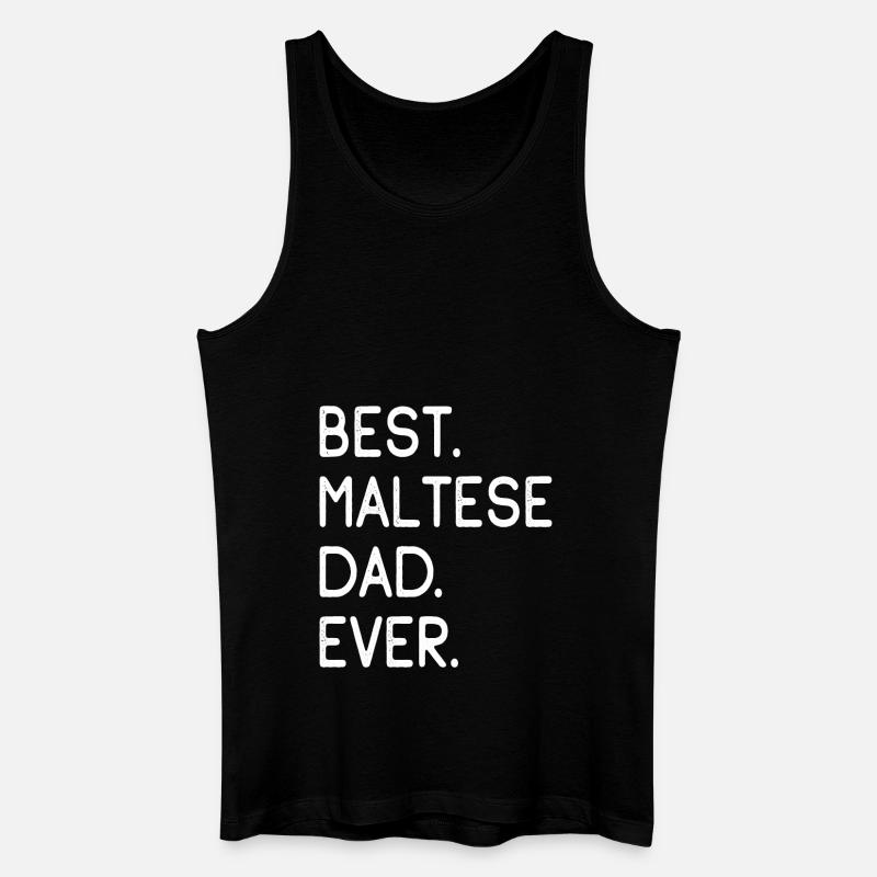 Malteser Maltese - Männer Bio Tank Top - Schwarz