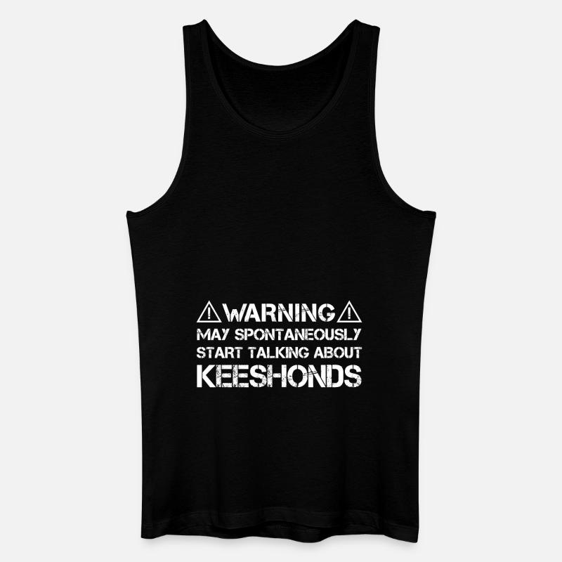 Keeshond - Männer Bio Tank Top - Schwarz